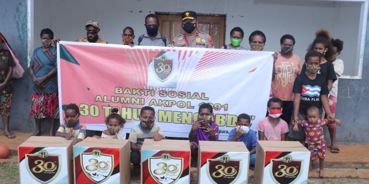 30 Tahun Pengabdian Untuk Negeri, Akpol Angkatan 1991 Adakan Bakti Sosial Di Papua