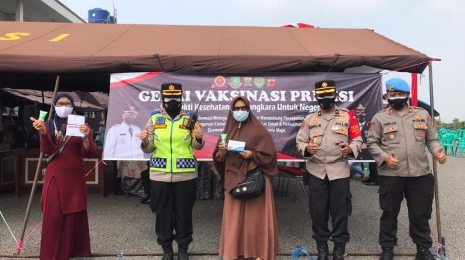 Buka Gerai Vaksin Presisi, Polres Sukabumi Kota Targetkan 1000 Vaksinasi Perhari
