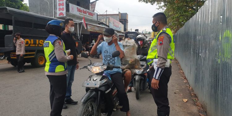 Dukung PPKM Level 3, Polres Banjarnegara Gelar Operasi Yustisi