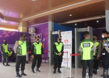 TNI-Polri Perketat Pengamanan Cabor Sepak Takrauw di GOR Trikora Uncen Abepura