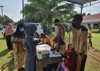 Wujudkan Herd Immunity, Polres Muarojambi Gencarkan Vaksinasi Massal