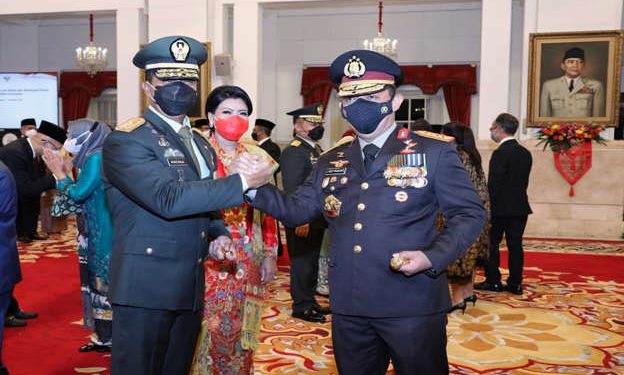 Kapolri Sambut Andika Perkasa: Semoga TNI-Polri Semakin Kuat