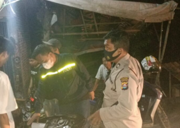 Polsek Kasemen Sampaikan Himbauan Kamtibmas Kepada Pemuda yang Nongkrong