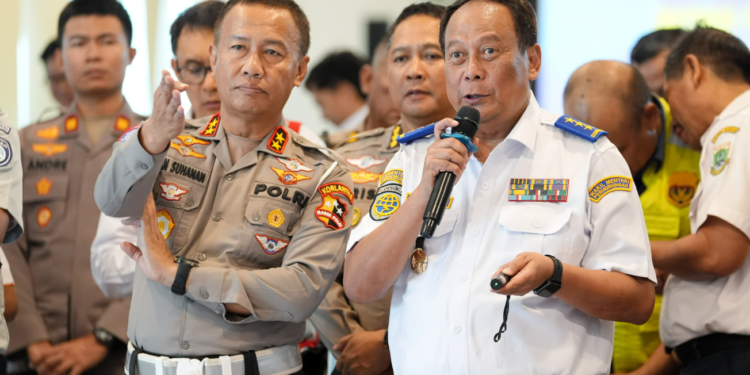 Simulasi TFG di Pelabuhan, Korlantas Antisipasi Lonjakan Kendaraan Saat Nataru