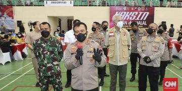 Jokowi Tantang Polda Jateng Gandakan Vaksinasi Massal Covid