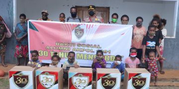 30 Tahun Pengabdian Untuk Negeri, Akpol Angkatan 1991 Adakan Bakti Sosial Di Papua