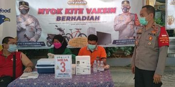 Polri Bekerja sama dengan Beberapa Pihak Gelar Vaksinasi Secara Serentak di Beberapa Titik Lokasi Dimasa PPKM Darurat Level 4