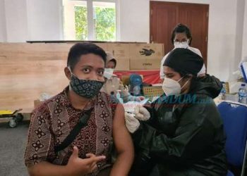 Polrestabes Surabaya Vaksin Anak Yatim Piatu