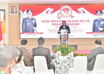 Bupati Bogor Ikuti Upacara HUT Bhayangkara Ke-75