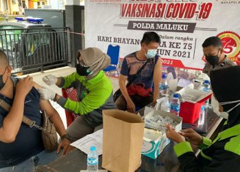 Polda Maluku Gelar Vaksin Presisi 519 Orang di Tantui