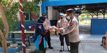 Polres Pemalang Kejar Target Vaksinasi, Bagikan Doorprize pada Pelajar dan Warga