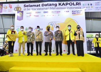 Tinjau SVMI di UI, Kapolri: Hilangkan Perbedaan Bersatu Lawan Covid-19