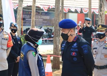 Sat Brimob Polda Jabar Gelar Gebyar Vaksin 3000 Dosis Se Jawa Barat Dimasa PPKM