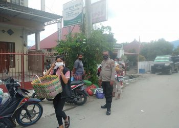 Polres Toba Kembali Gelar Ops Yustisi dan Prokes di Pasar Porsea