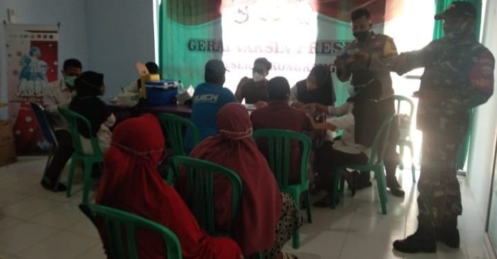 Vaksin Presisi Polri,Vaksinasi di Wilayah Hukum Polres Sumbawa Barat Sebanyak 900 orang