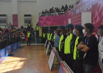 Ratusan Personel TNI-Polri Amankan Pertandingan Cabor Tinju PON XX