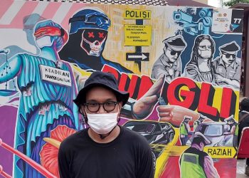 Gambar Polisi Pungli Juara Bhayangkara Mural Fest