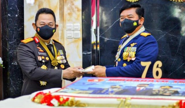HUT Ke-76 TNI, Kapolri: Sinergi TNI-Polri Mutlak