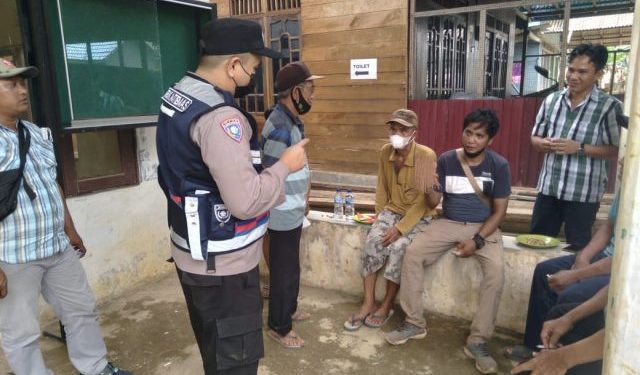 Polisi Ajak Warga Magalau hulu Patuhi Prokes
