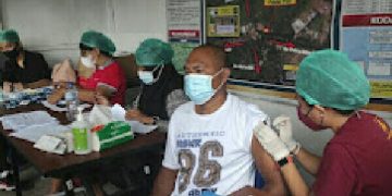 Gelar Vaksinasi On The Spot, Polres Minut Dukung Percepatan Vaksinasi Covid-19