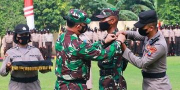 Latihan Integrasi Dikmaba TNI AD dan Diktukba Polri Tahun 2021 di SPN Polda Jatim