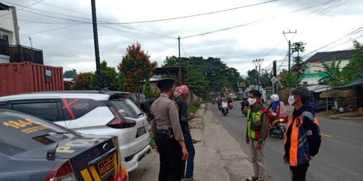 Tak Henti, Jajaran Polres Cimahi Lakukan Langkah Pencegahan Penyebaran Covid 19